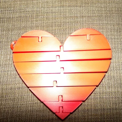 Mô hình trái tim linh hoạt (Flexi Heart) - Đồ chơi xả stress 3D