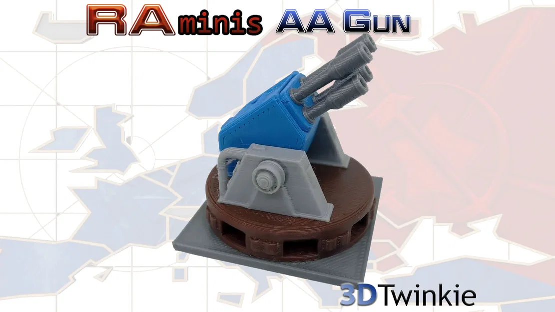 Mô hình Pháo phòng không (Anti-Air Emplacement) - Lấy cảm hứng từ Red Alert - Image 1