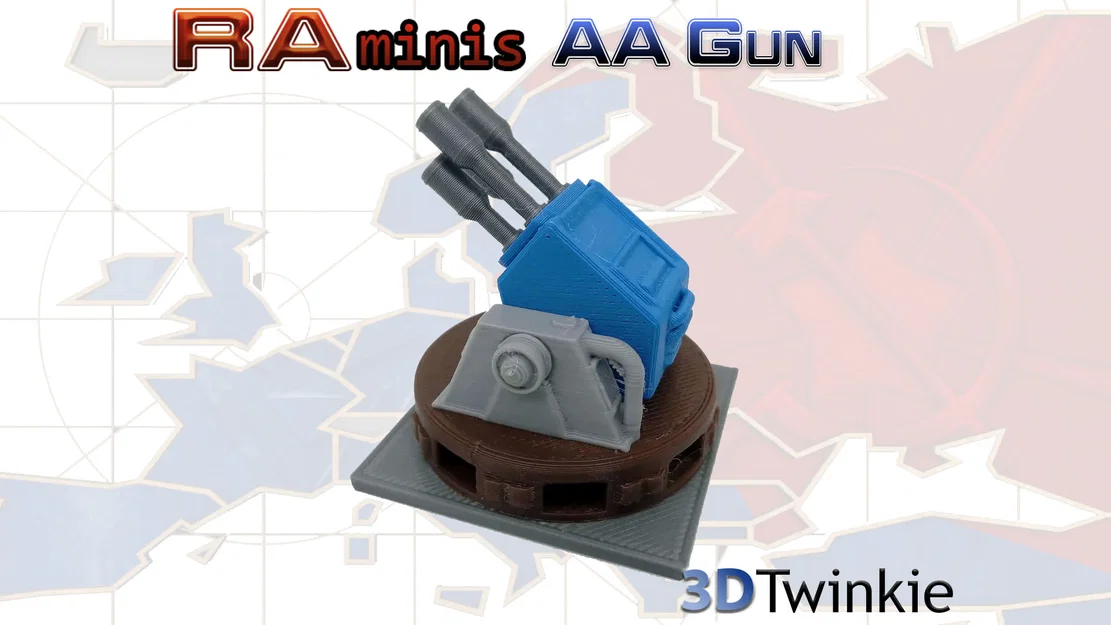 Mô hình Pháo phòng không (Anti-Air Emplacement) - Lấy cảm hứng từ Red Alert - Image 2