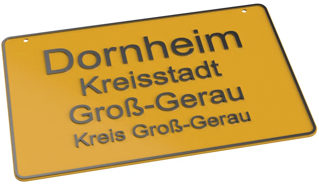 Biển báo địa danh Đức – V | Tùy chỉnh tham số (f3d) - Image 2