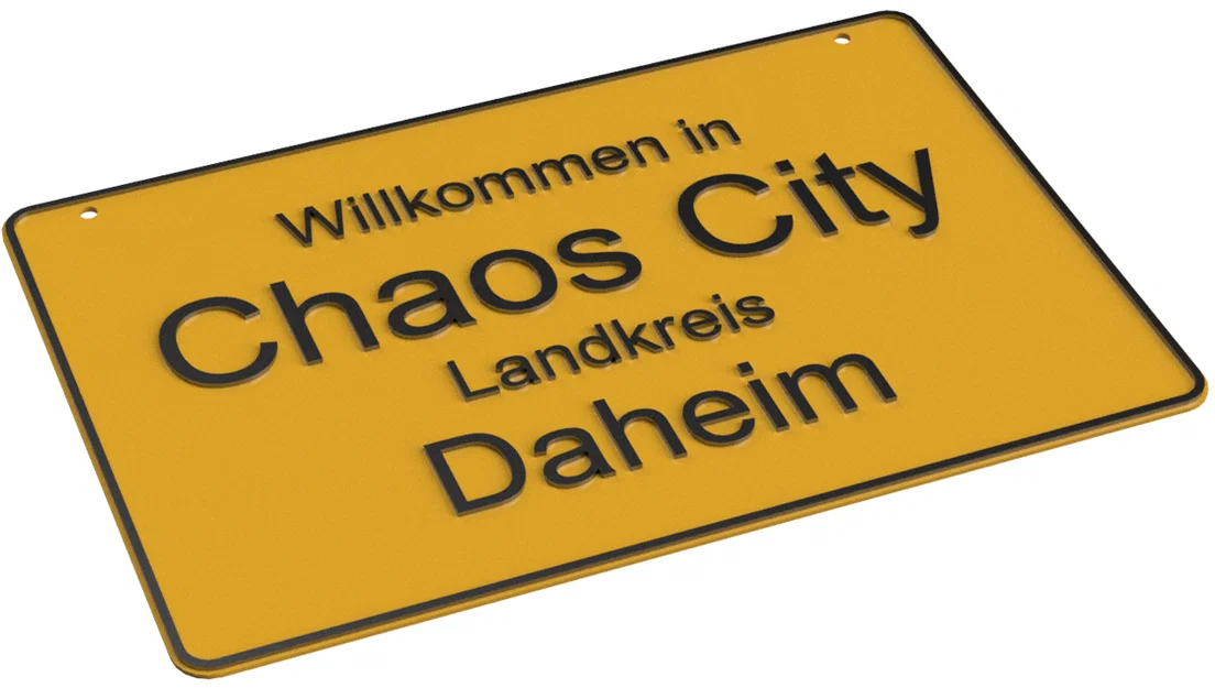 Biển báo địa danh Đức – V | Tùy chỉnh tham số (f3d) - Image 3