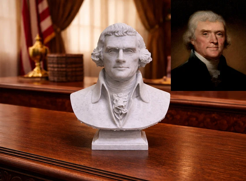 Tượng bán thân Thomas Jefferson - Image 1