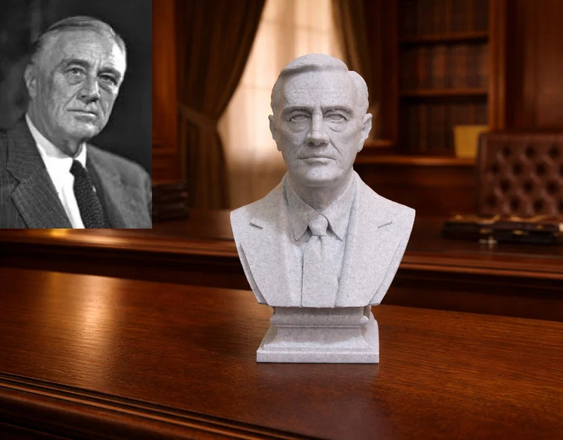 Franklin Delano Roosevelt — Bức tượng bán thân (Bust) - Image 1
