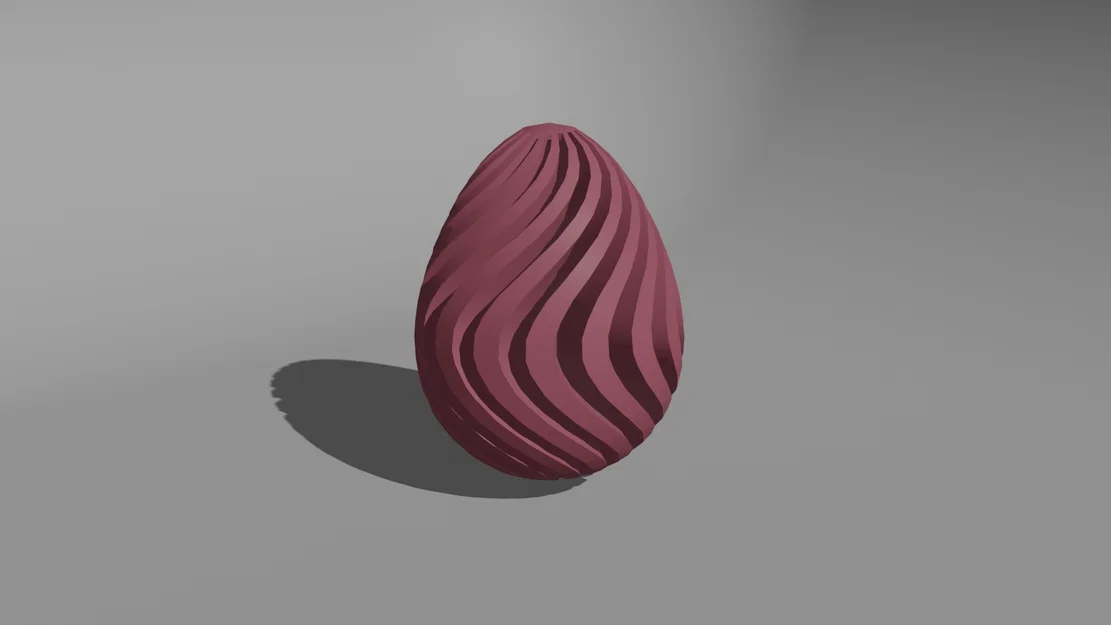 Mô hình trứng Phục sinh họa tiết xoắn ốc độc đáo (Easter egg) - Image 1