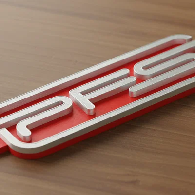 Mẫu móc khóa logo 3D thiết kế hiện đại và tinh tế