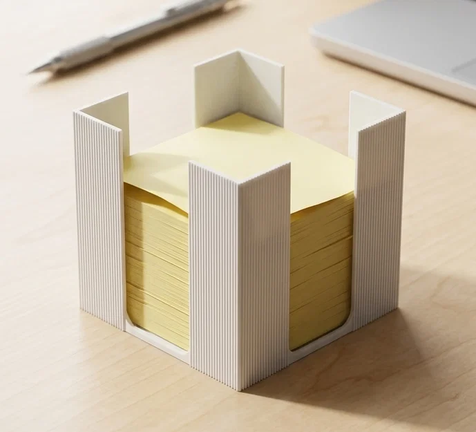 Khay Đựng Giấy Ghi Chú Hiện Đại Họa Tiết Sọc Dọc – Sức Chứa Lớn - Image 1