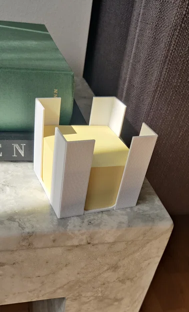 Khay Đựng Giấy Ghi Chú Hiện Đại Họa Tiết Sọc Dọc – Sức Chứa Lớn - Image 2