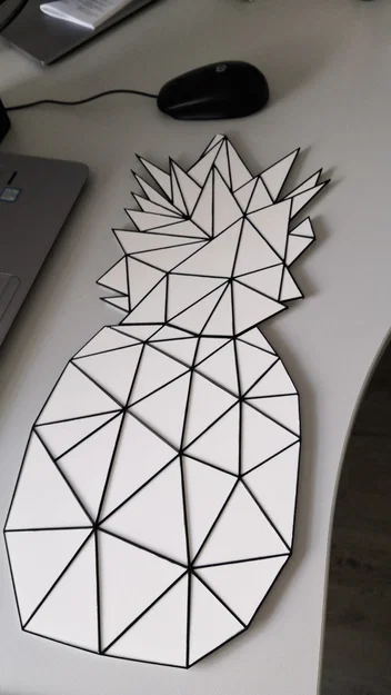 Tranh treo tường nghệ thuật hình quả thơm (Low Poly Pineapple) - Image 4