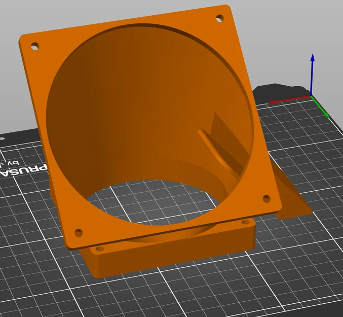 Ngàm chuyển đổi quạt 90mm sang 120mm có khe gió làm mát VRM cho Bitaxe NerdOCTaxe - Image 2