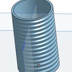 Ống cắm bút 3D để bàn thiết kế rãnh ngang độc đáo
