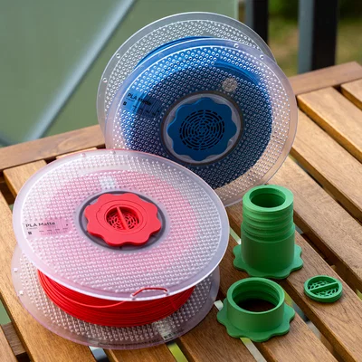 Giá đỡ cuộn nhựa có thể tùy chỉnh thông số để chứa hạt hút ẩm (Silica Gel)