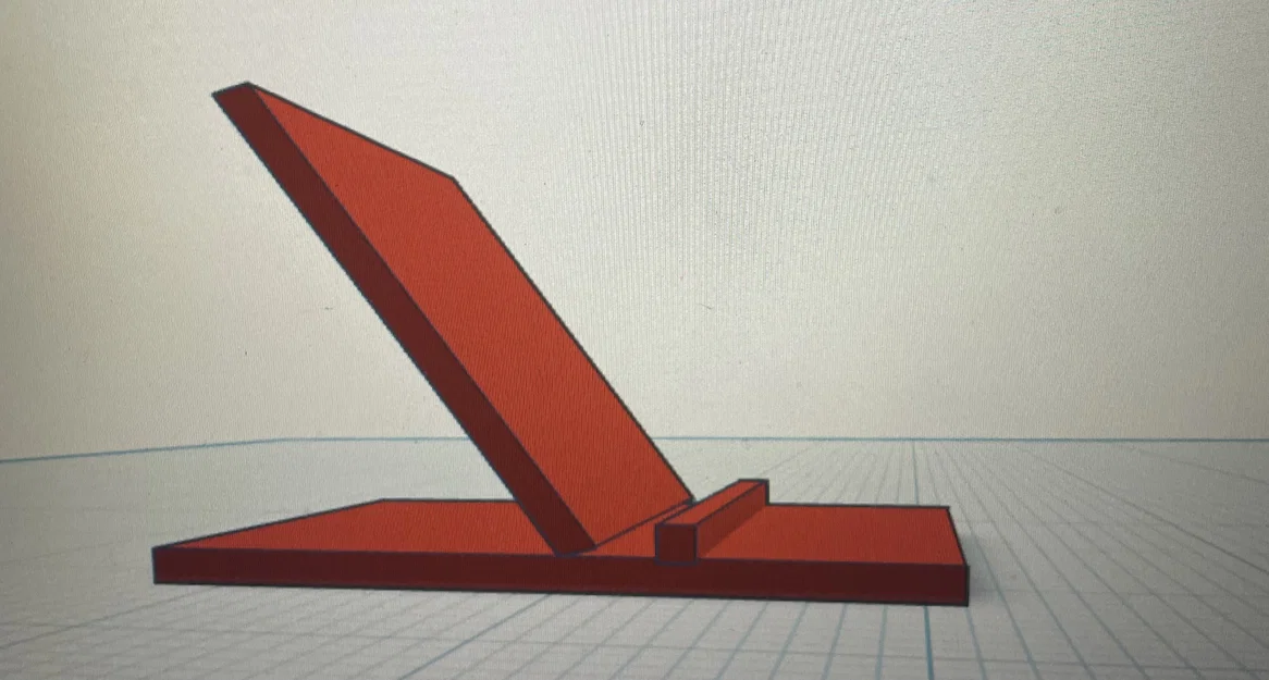 Giá đỡ điện thoại để bàn (phoneStand_v2) - Thiết kế in 3D đơn giản - Image 1