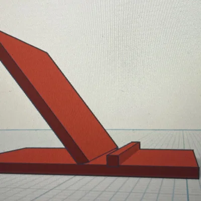 Giá đỡ điện thoại để bàn (phoneStand_v2) - Thiết kế in 3D đơn giản