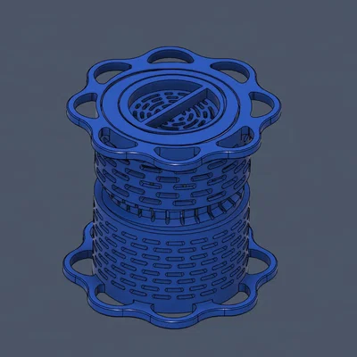 Giá đỡ spool điều chỉnh được kèm hộc chứa hạt hút ẩm Silica Gel (tối ưu thông gió)
