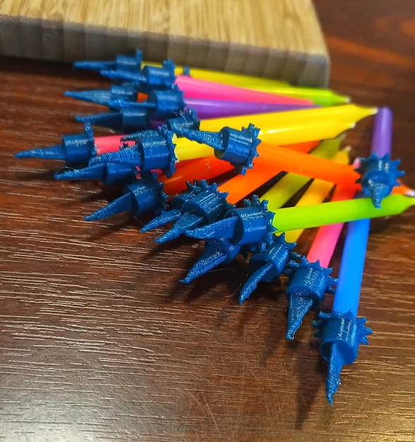 Đế cắm nến sinh nhật: kích thước 5mm hoặc 8mm, nhiều hình dáng - Image 2