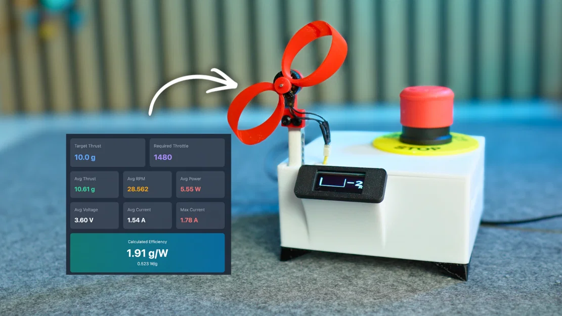 Prop Bench V2 - Bệ thử nghiệm cánh quạt FPV chuyên nghiệp! - Image 6