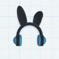 Mô hình tai nghe tai thỏ (Rabbit Ear Headphones) cho mô hình mini - Thumbnail 1