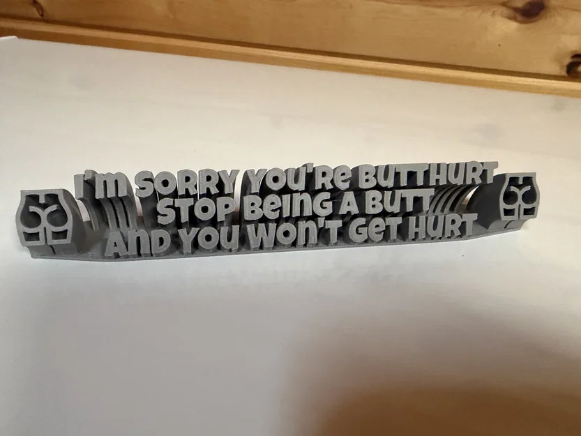 Mô hình chữ 3D trang trí để bàn hài hước vui nhộn - Image 1