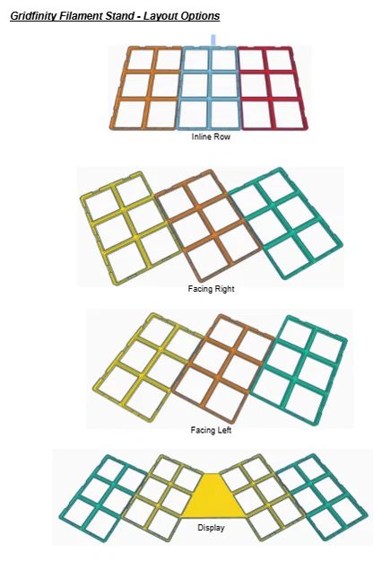 Giá đỡ cuộn nhựa in 3D Gridfinity - Image 2