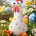 Mô hình chú gà Easter (Easter Chicken) đáng yêu trang trí lễ Phục sinh - Thumbnail 2