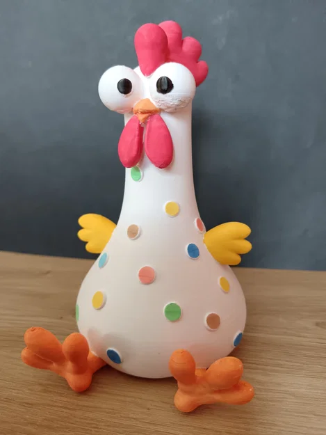 Mô hình chú gà Easter (Easter Chicken) đáng yêu trang trí lễ Phục sinh - Image 8