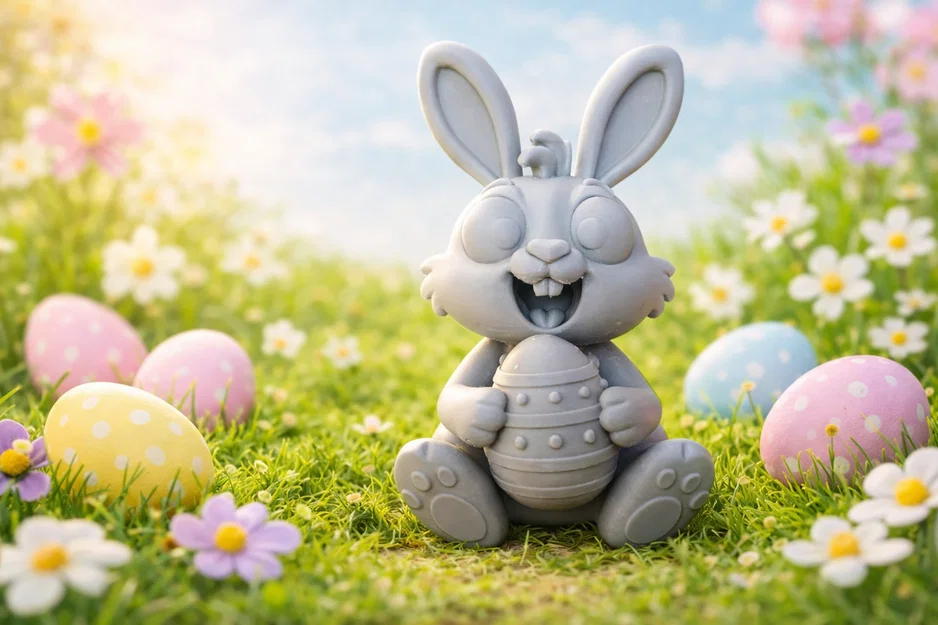 Mô hình chú thỏ Phục sinh 3D đáng yêu cho trang trí lễ hội - Image 1