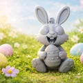 Mô hình chú thỏ Phục sinh 3D đáng yêu cho trang trí lễ hội - Thumbnail 1