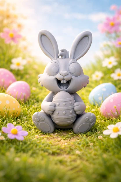 Mô hình chú thỏ Phục sinh 3D đáng yêu cho trang trí lễ hội - Image 2