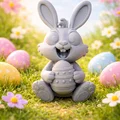 Mô hình chú thỏ Phục sinh 3D đáng yêu cho trang trí lễ hội - Thumbnail 2