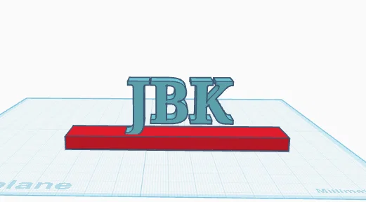 Mô hình Logo JBK in 3D - Thiết kế trang trí để bàn hiện đại - Image 1