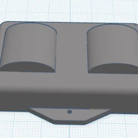 Giá đỡ pin dự phòng tích hợp tay cầm cho GBA SP (In 3D)