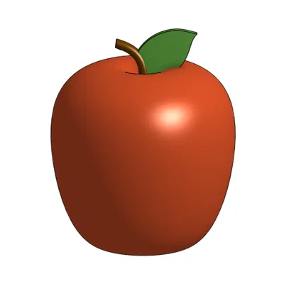 Mô hình quả táo 3D (Delicious Apple) trang trí bàn làm việc cực đẹp