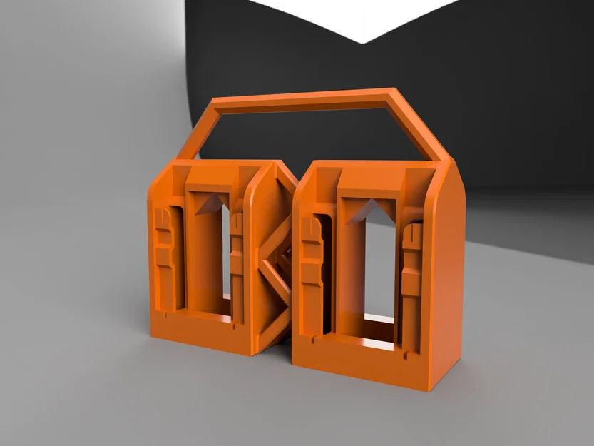 Khay Đựng 4 Pin Dewalt 20V 60V Có Tay Cầm In 3D Tiện Lợi - Image 1