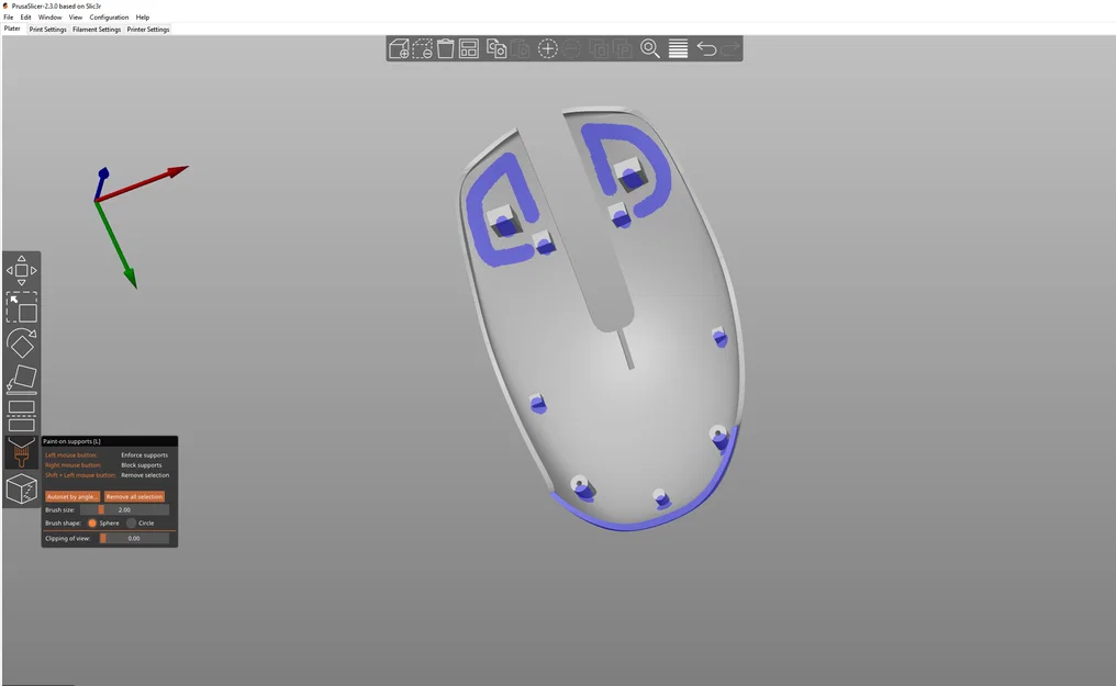 Vỏ nắp lưng thay thế cho Razer Orochi v2 (STL, STEP, F3D) - Image 4