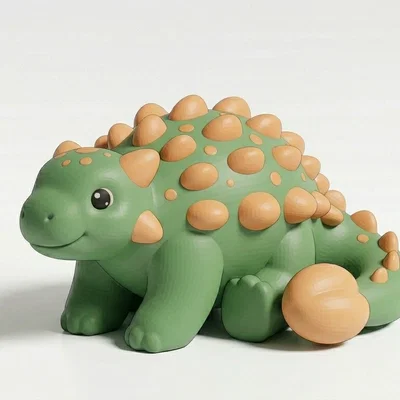Mô hình chú khủng long Ankylosaurus siêu đáng yêu bằng in 3D