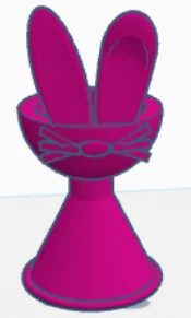 Khay đựng trứng hình thỏ (Bunny Egg Holder) in 3D dễ thương - Image 1