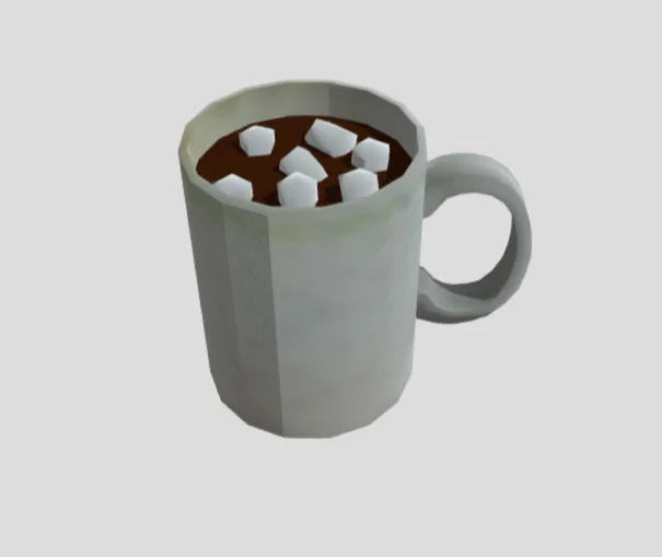 Mô hình ly ca cao nóng kèm Marshmallow trang trí bàn làm việc - Image 1