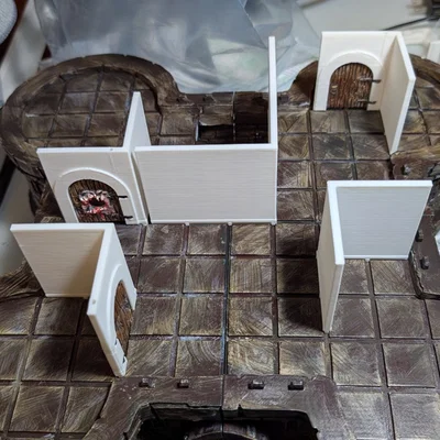 Plain Modular Terrain Walls (Tường Địa Hình Lắp Ghép Dành Cho D&D / TTRPG)