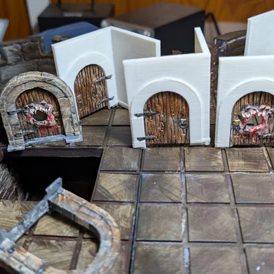 Plain Modular Terrain Walls (Tường Địa Hình Lắp Ghép Dành Cho D&D / TTRPG)