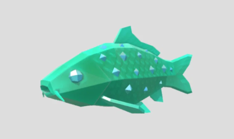 Mô hình chú cá Ruby Fish trang trí 3D độc đáo - Image 1