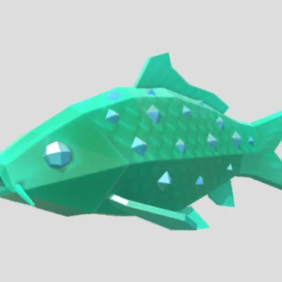 Mô hình chú cá Ruby Fish trang trí 3D độc đáo