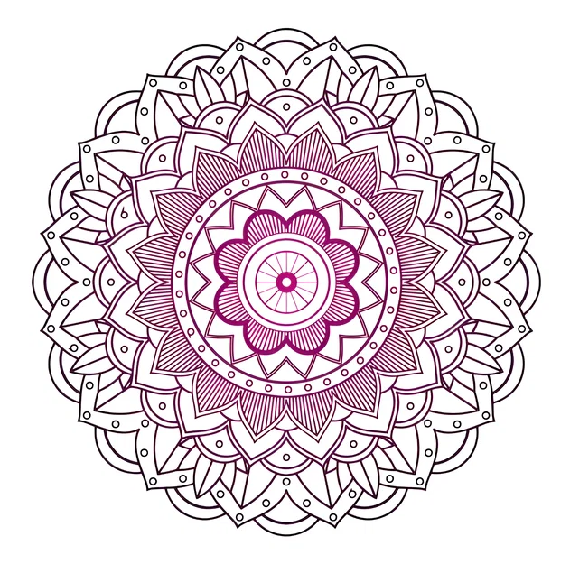 Đế đỡ mô hình họa tiết Mandala trang trí nghệ thuật in 3D - Image 1