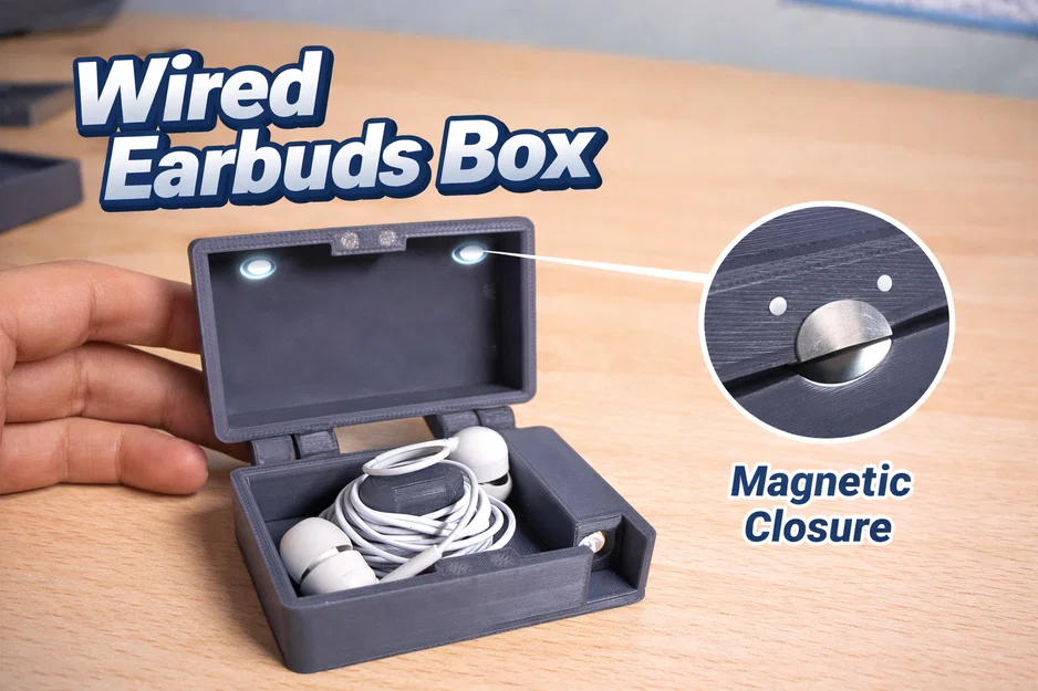 Hộp Đựng Tai Nghe Dây (Wired Earbuds Box) - Image 1