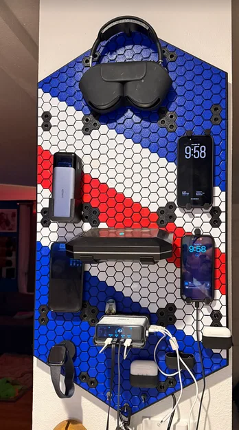 Honeycomb Storage Wall Filler - Bản Remix Solidworks - Image 1