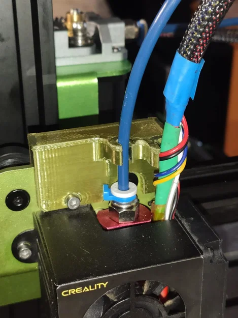 Bộ kẹp giữ ống Bowden và cáp cho Tevo Tornado - Không cần dây rút - Image 1