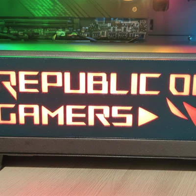 Phụ kiện trang trí case DeepCool CC560 - Logo ROG 3D