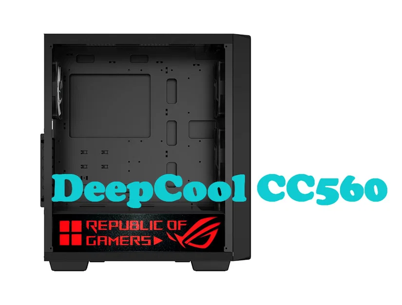 Phụ kiện trang trí case DeepCool CC560 - Logo ROG 3D - Image 2
