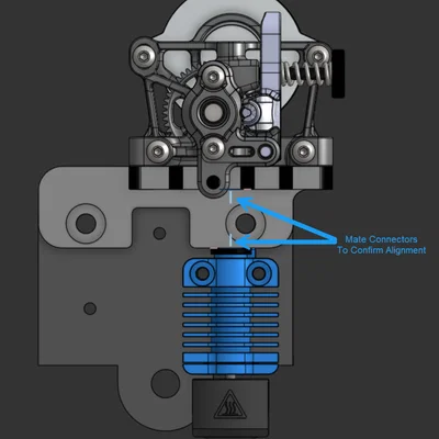 Ngàm gắn Sherpa Mini cho đầu phun Phaetus DragonFly trên Ender 3 Pro (Kèm Spacer)