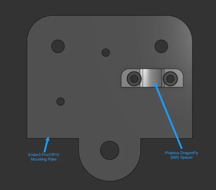 Ngàm gắn Sherpa Mini cho đầu phun Phaetus DragonFly trên Ender 3 Pro (Kèm Spacer) - Image 3