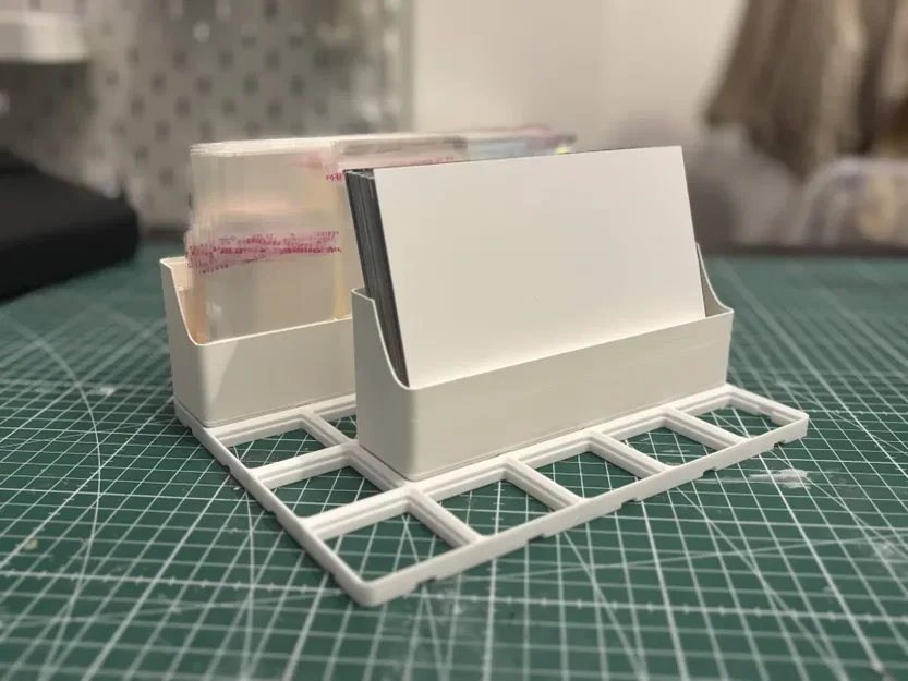 Khay Gridfinity vát chéo đựng ảnh A6 (kích thước 1x4 - 1x5) - Image 2